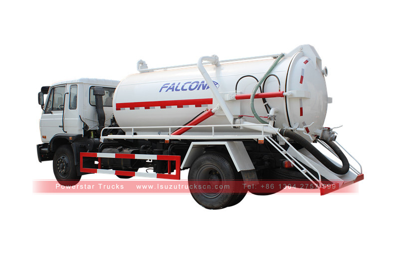 picture for waste water suction tanker Isuzu Tank truck with vacuum pump