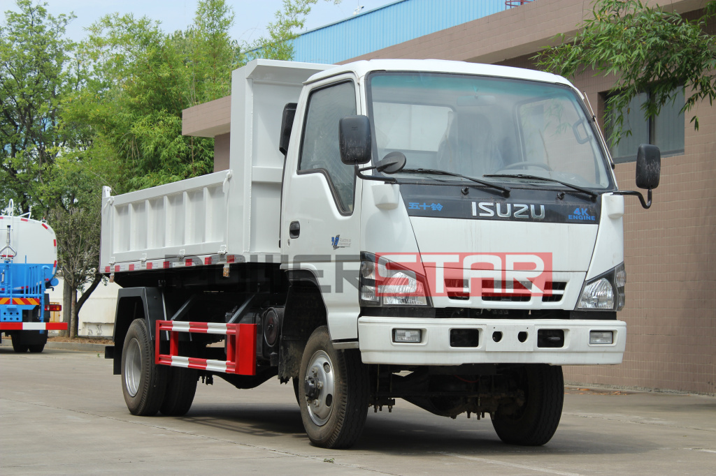بولينيزيا الفرنسية ايسوزو NKR 600P 4x2 4x4 full road mini tipper truck 3 tonne to 4 tonne 5 tonne