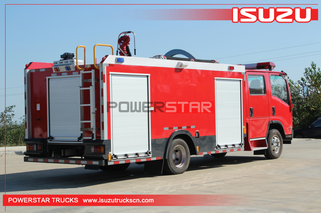 العلامة التجارية الجديدة 2021 ISUZU ELF / 700P Water Bowser Fire Truck Pump