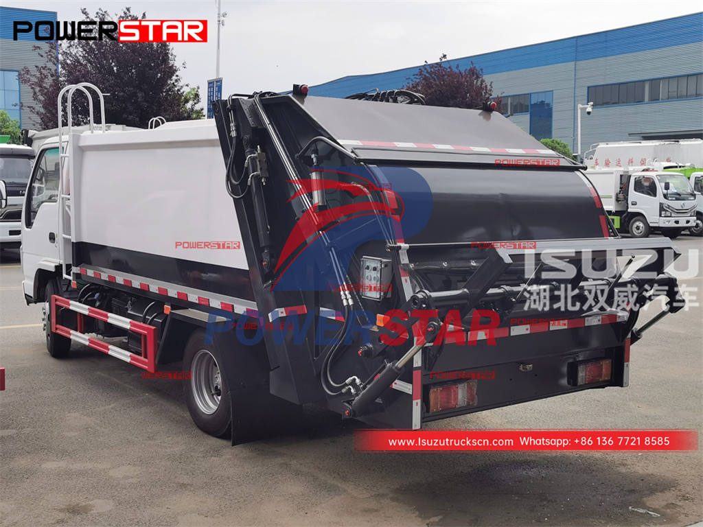العلامة التجارية الجديدة ISUZU 4 × 2 98HP النفايات الضاغطة شاحنة للبيع