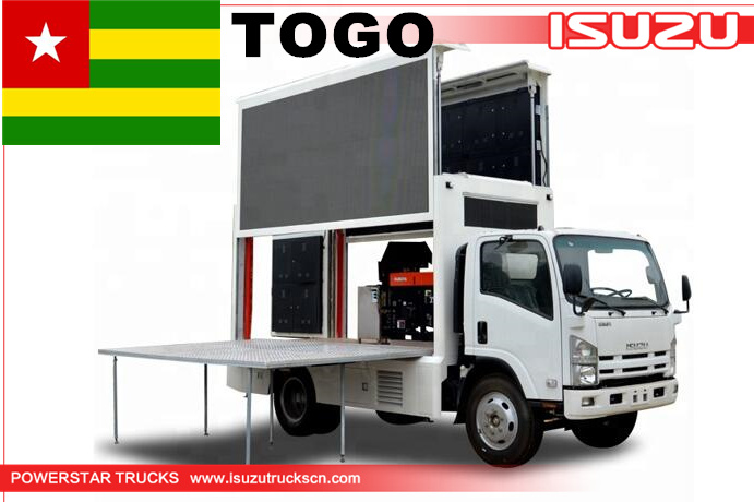 توغو - شاحنة متنقلة للإعلانات بقيادة ايسوزو