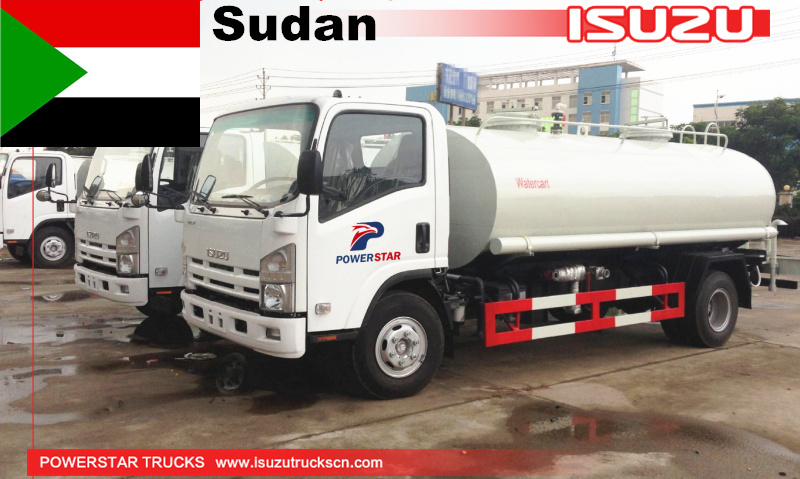 شاحنة المياه سودان إيسوزو عربة المياه