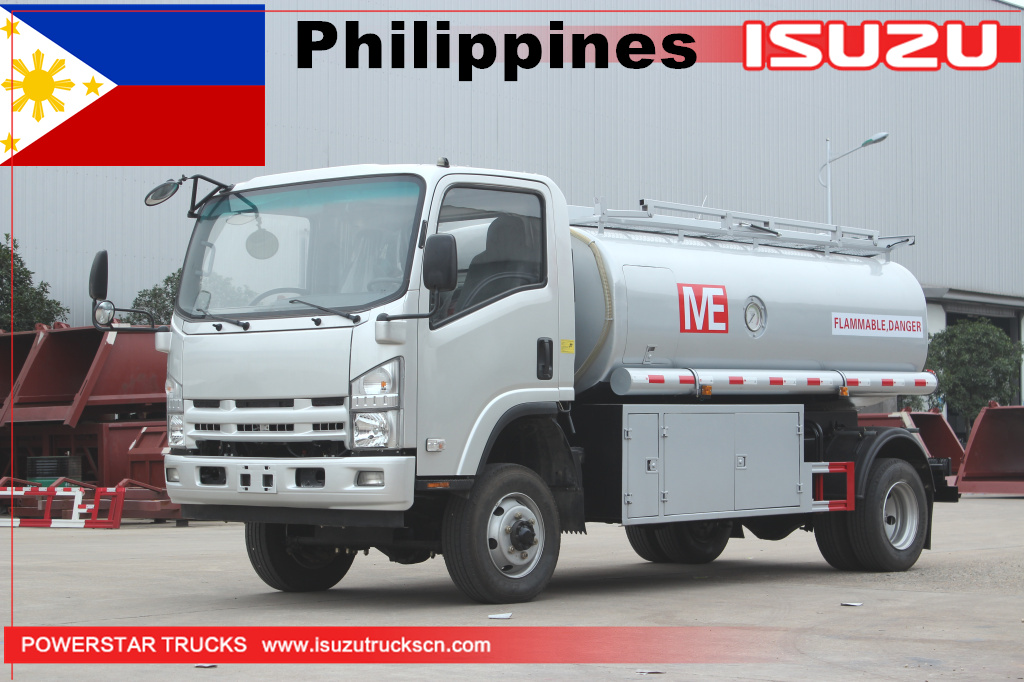الفلبين - 1 وحدة ISUZU ELF 700P 4WD 4 * 4 شاحنات صهاريج زيت الوقود
