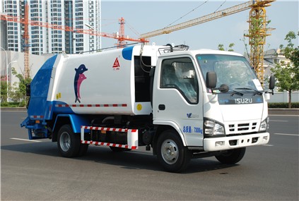 ايسوزو اليابانية 5 م 3 القمامة شاحنة، شاحنة لجمع القمامة للبيع، المطحنة القمامة