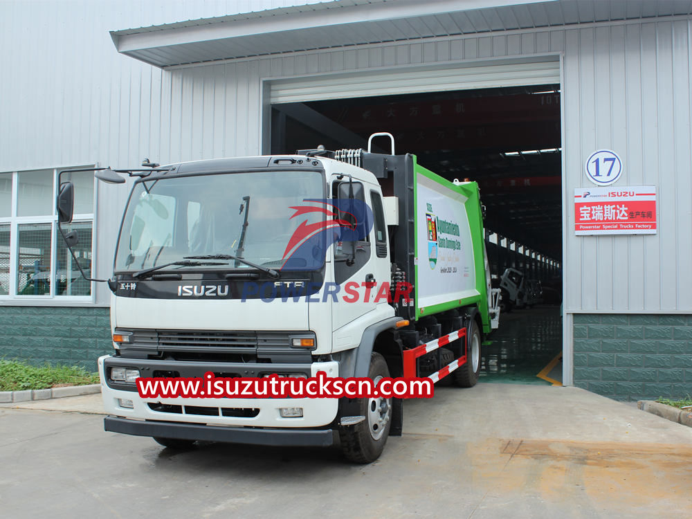 مزايا شاحنة القمامة الضاغطة Isuzu FTR