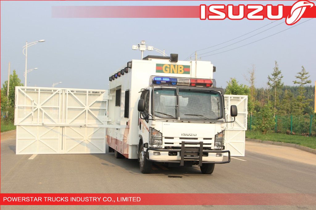 Isuzu Police Workshop Truck with guard for Emergency
