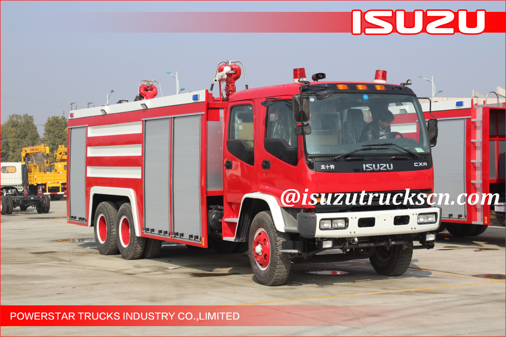 6*4 12000L Fire Truck Isuzu water foam Fire Vehicle supplier