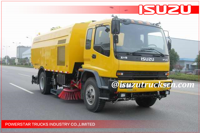 Isuzu Truck Heavy Duty Airport Vacuum Road Sweeper Truck