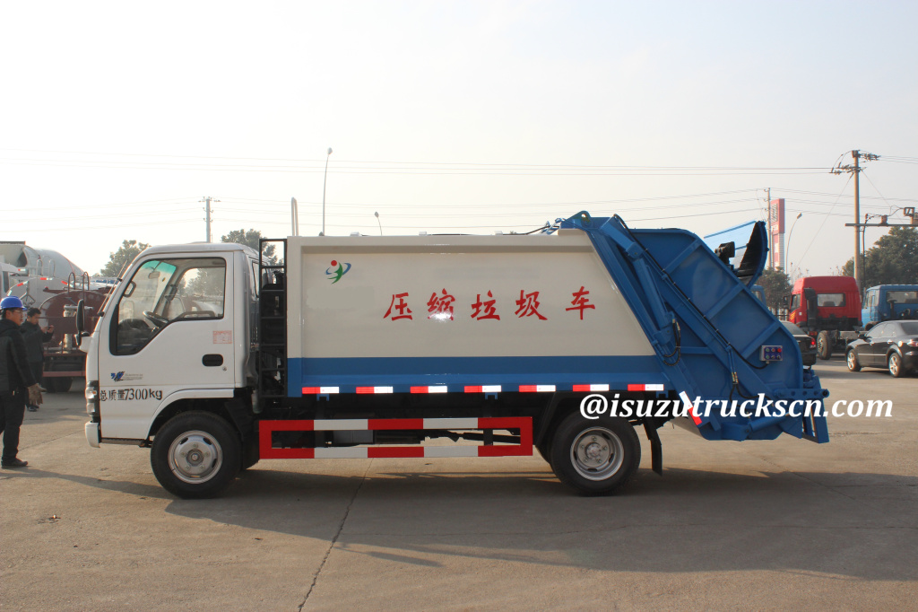 3cbm-5cbm ISUZU NKR Truck Garbage Compactor Supplier