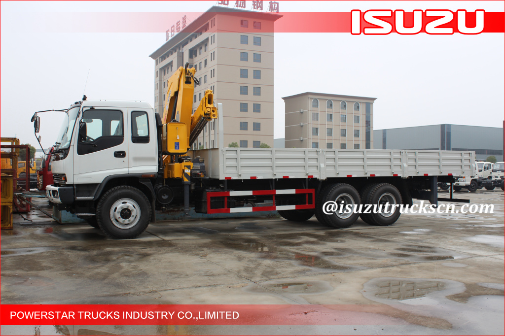 Isuzu 5000kg Mobile Knuckle Truck Mounted Crane With Safety Transportion