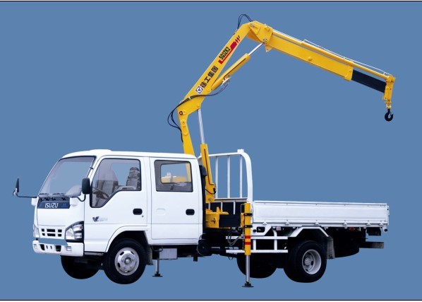 Isuzu Light Raise And Down Truck loader crane With 2.1 Ton