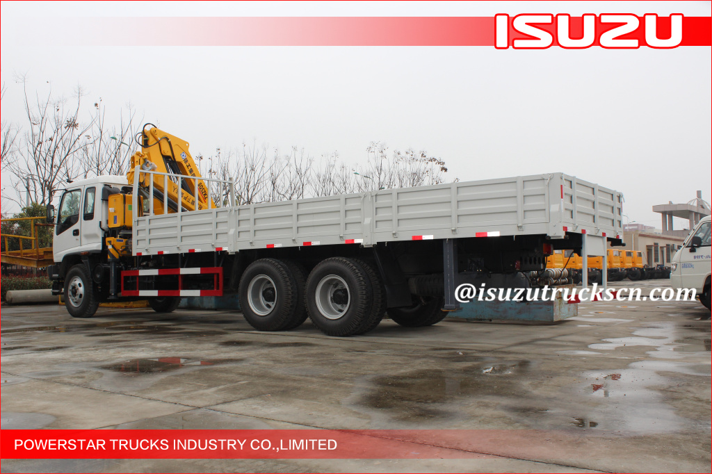 factory Isuzu 14 Ton Hydraulic System Truck Mounted Crane
