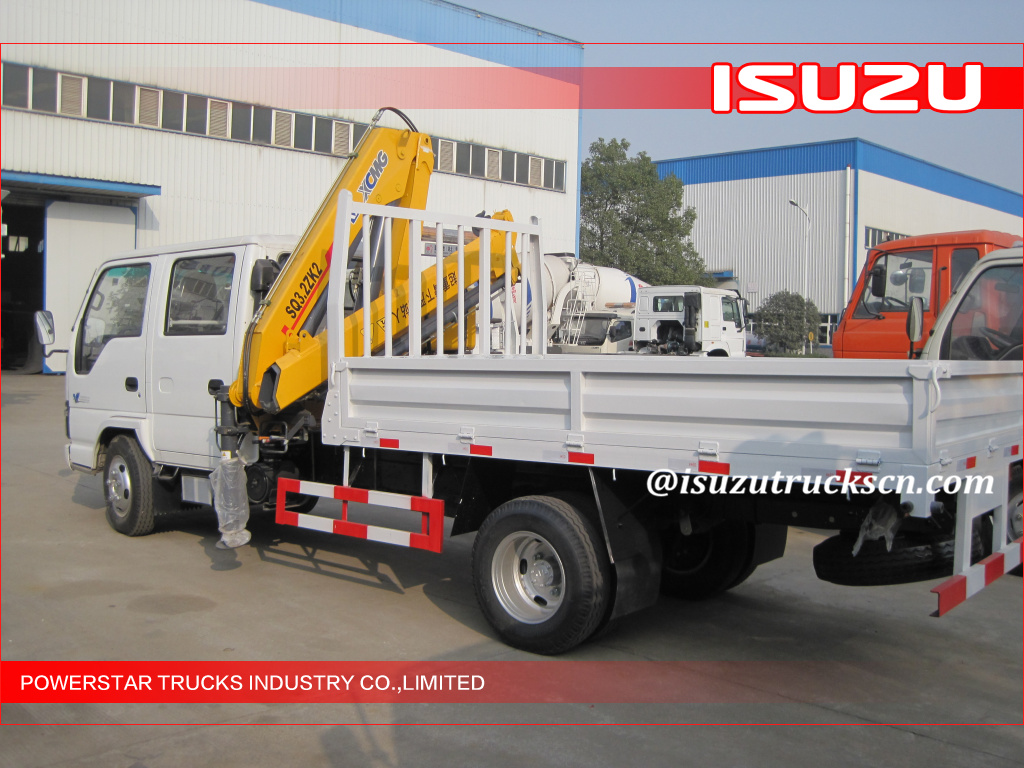 4000KG isuzu Knuckle boom truck mounted crane