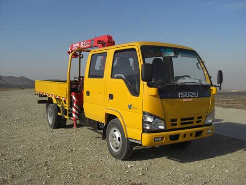ISUZU brand 4T Telescopic Truck Loader Crane With 10 Meters Lifting