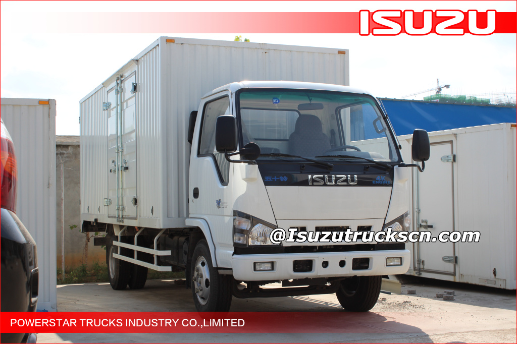 Isuzu ELF 4X2 light duty van type truck 3T van cargo truck