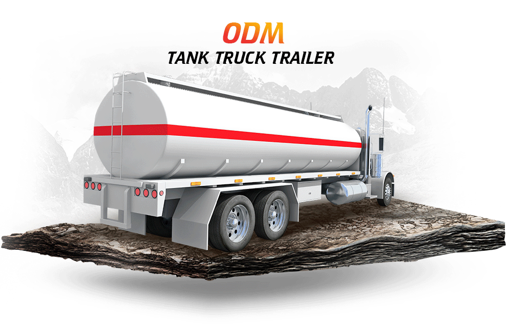 Basic drawing of 35,000L Fuel Tank Trailer