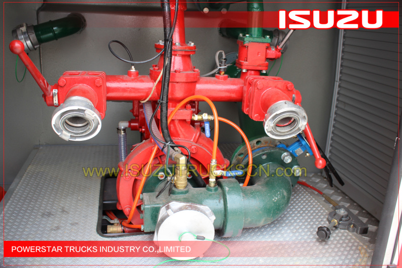 Customer made 2,000L water tanker fire truck Isuzu detail pictures