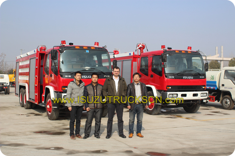 Water Fire Truck Isuzu (2,000L) performance testing