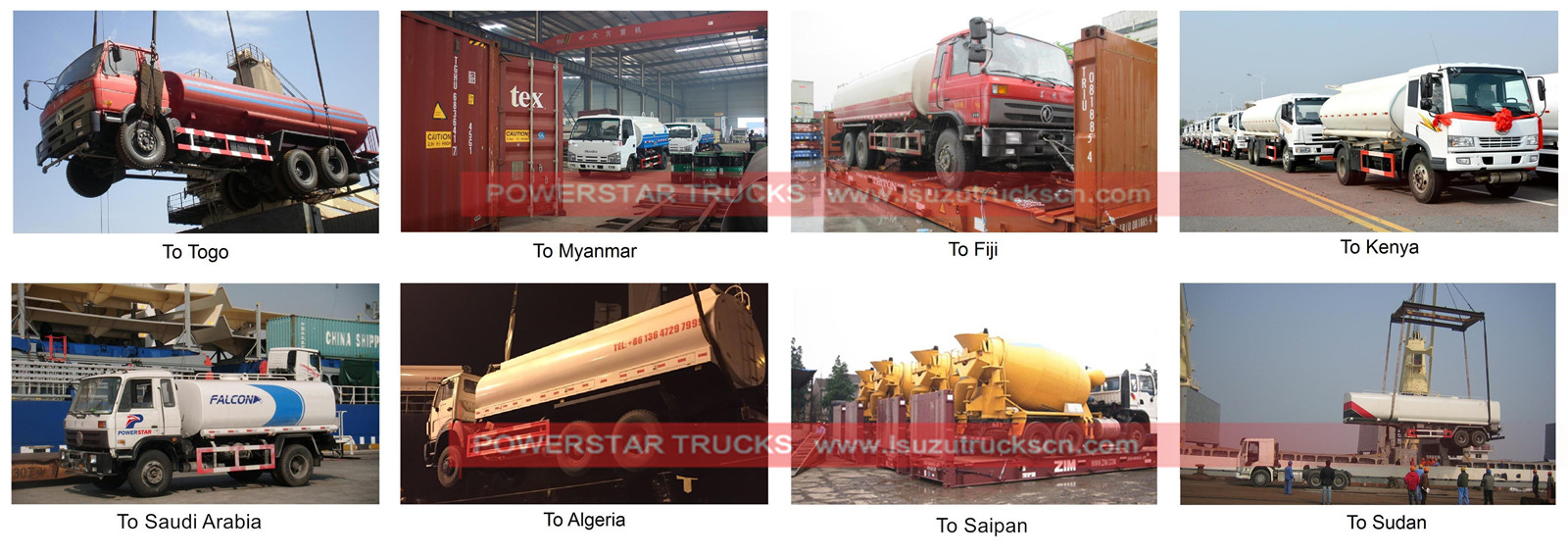 fuel bowser for export by powerstar trucks