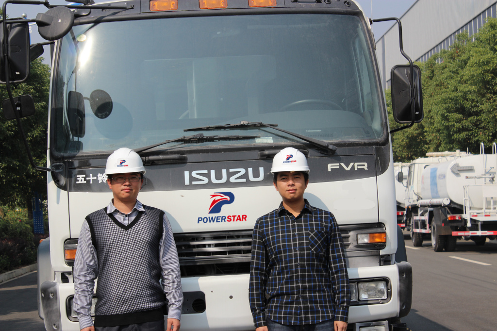 compactor refuse truck Isuzu Hydraulic compressor garbage truck
