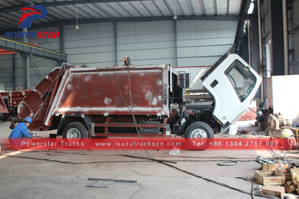 Environment garbage compactor truck Isuzu Truck with refuse compactors