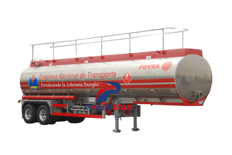 China best price 50m3 aluminum alloy fuel tank semi trailer manufacturer supplier
