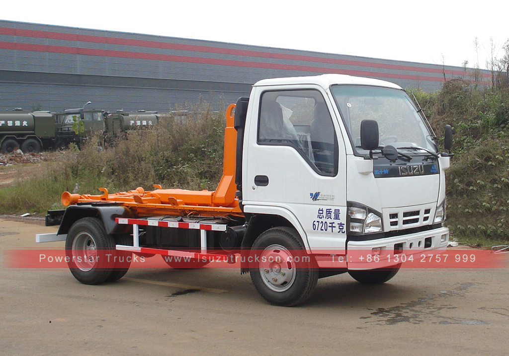 5 Tons 4X2 Pull Arm Truck Isuzu Arm Roll off Garbage Truck for Sale 