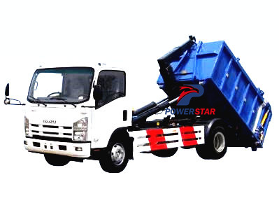 Isuzu hook loader garbage truck by powerstar