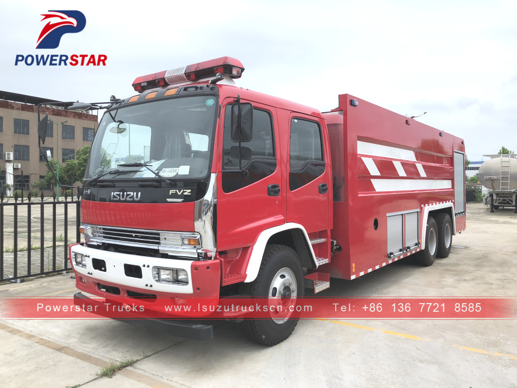 Colombia FVZ FVR Fire-extinguishing wate trucks Isuzu 12,000L for sale