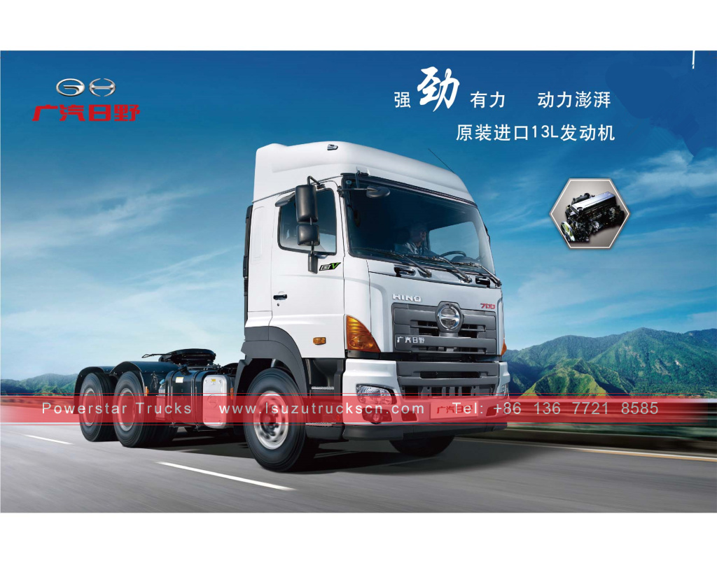 myanmar gac hino700 prime mover trucks for sale