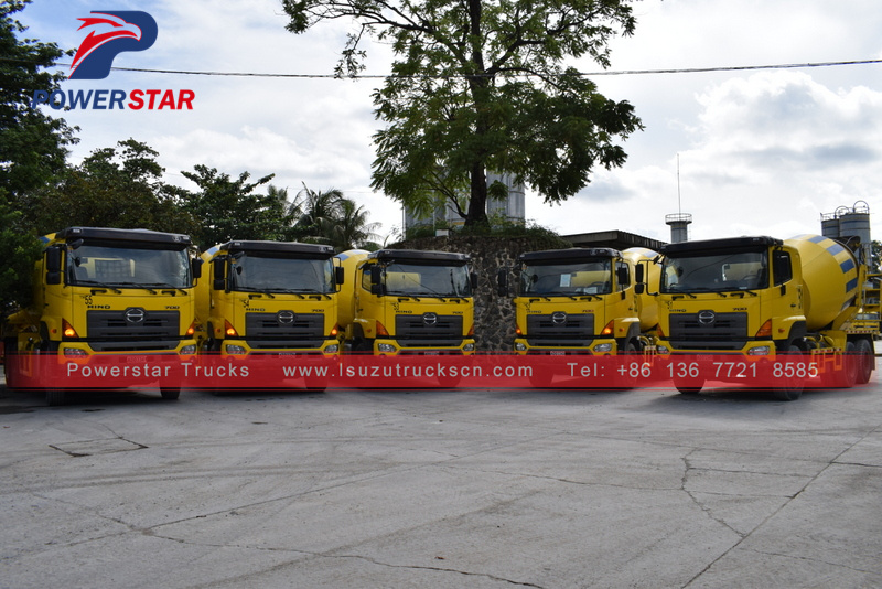 New HINO Chassis 8m3 concrete mixer truck for sale