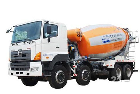 Hino 12wheels chassis transit mixer 9 cubic meter for sale