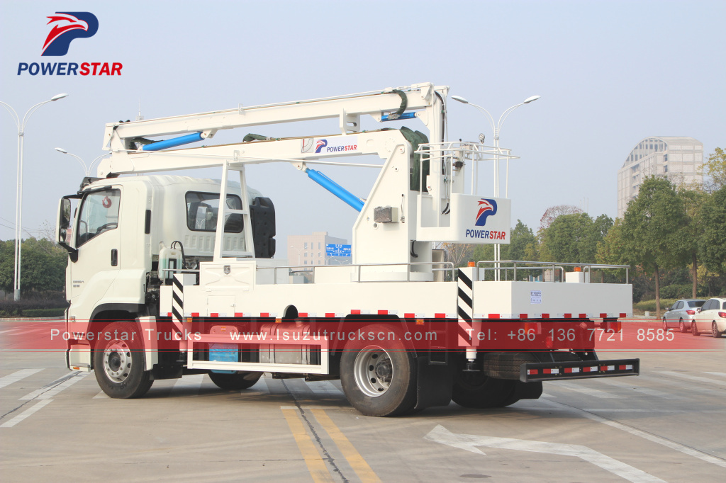 Japan ISUZU GIGA 16m 18m 20m Aerial Manlift Work Platform Trucks for sale