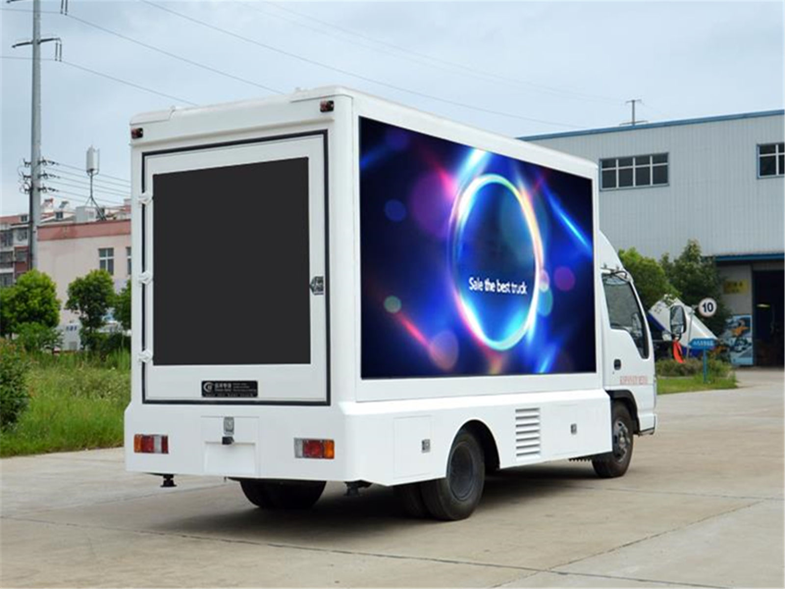 ISUZU 4x2 outdoor LED panel Advertising Display Truck