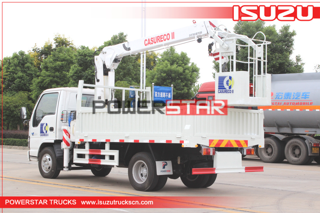 Japan ISUZU Manlifter truck basket crane vehicle for sale