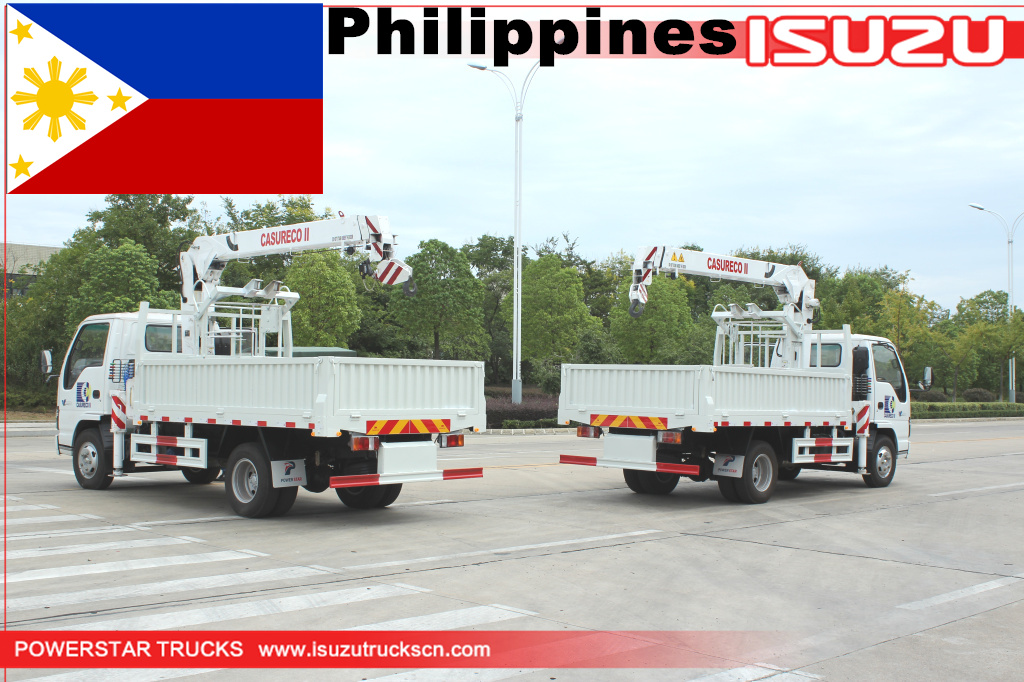بيع رافعة هيدروليكية شاحنة ايسوزو الفلبين