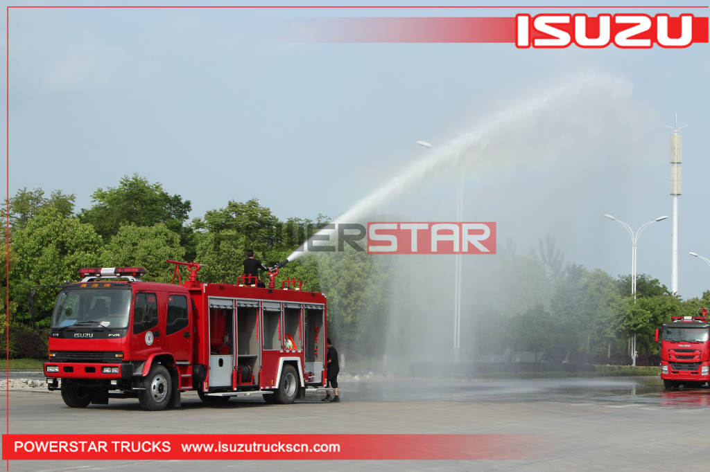 ISUZU FVR Fire Extinguisher Foam Powder Tank Fire Fighting Truck