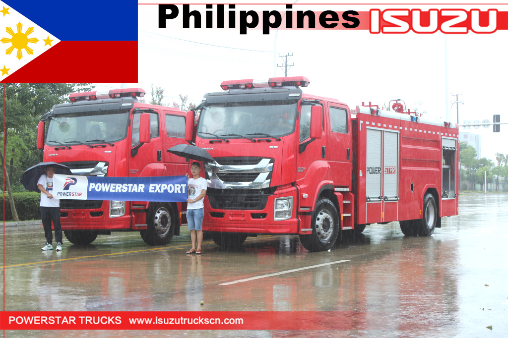 الفلبين ايسوزو جيجا رغوة النار محرك الإنقاذ في حالات الطوارئ شاحنة القتال