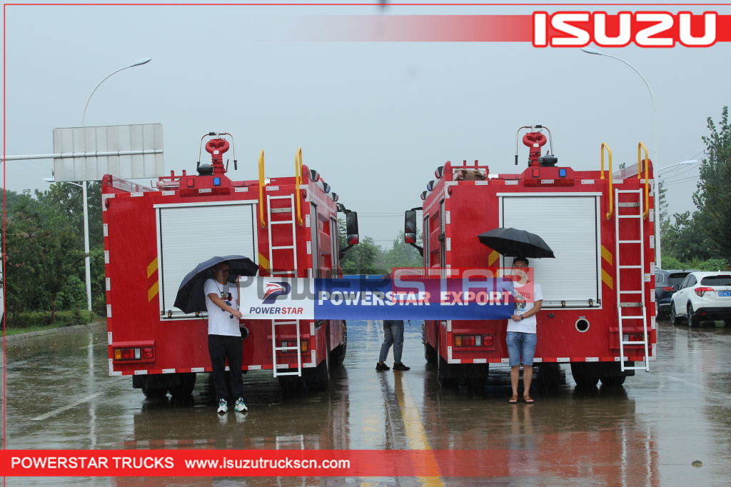 الفلبين ايسوزو جيجا محرك إطفاء حريق شاحنة إطفاء خزان المياه