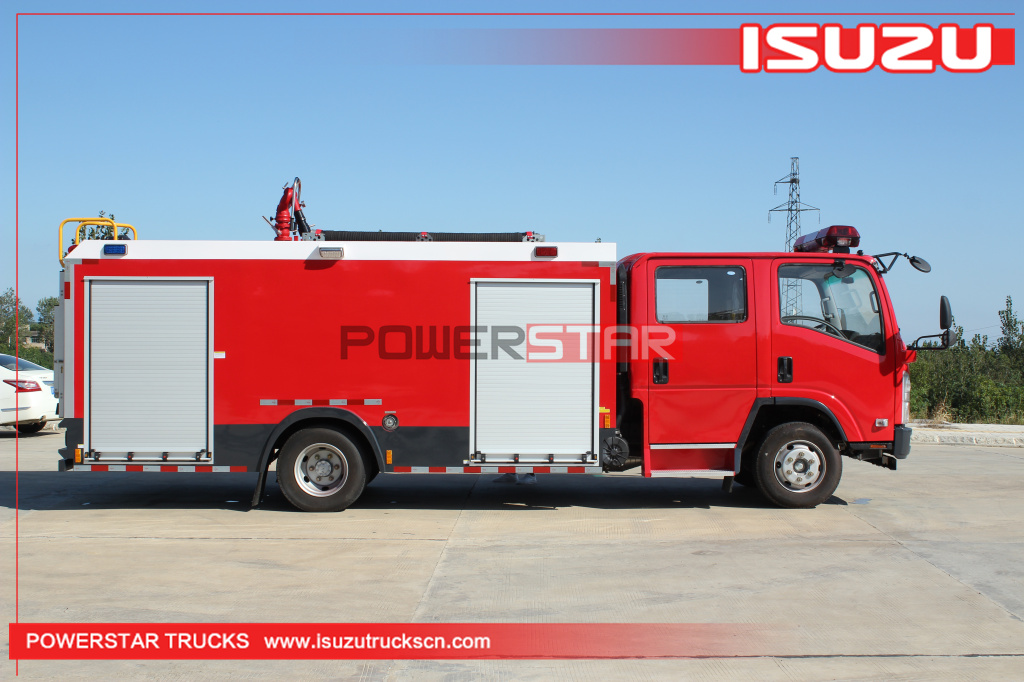 العلامة التجارية الجديدة 2021 ISUZU ELF / 700P Water Bowser Fire Truck Pump