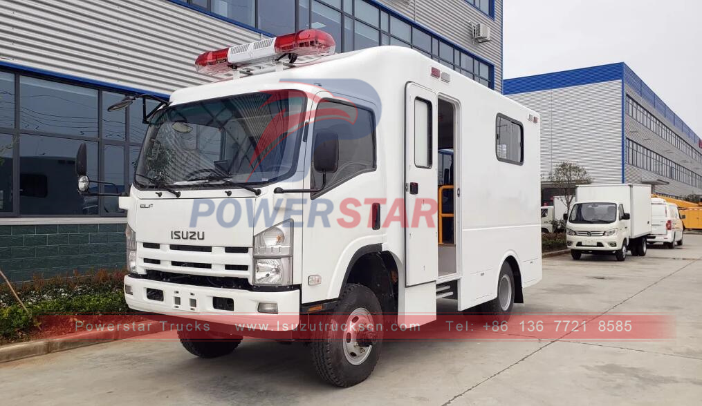 ISUZU NPR/700P/ELF 4X4 all wheel drive Ambulance Hospital Rescue truck Patient Transport Vehicle for sale