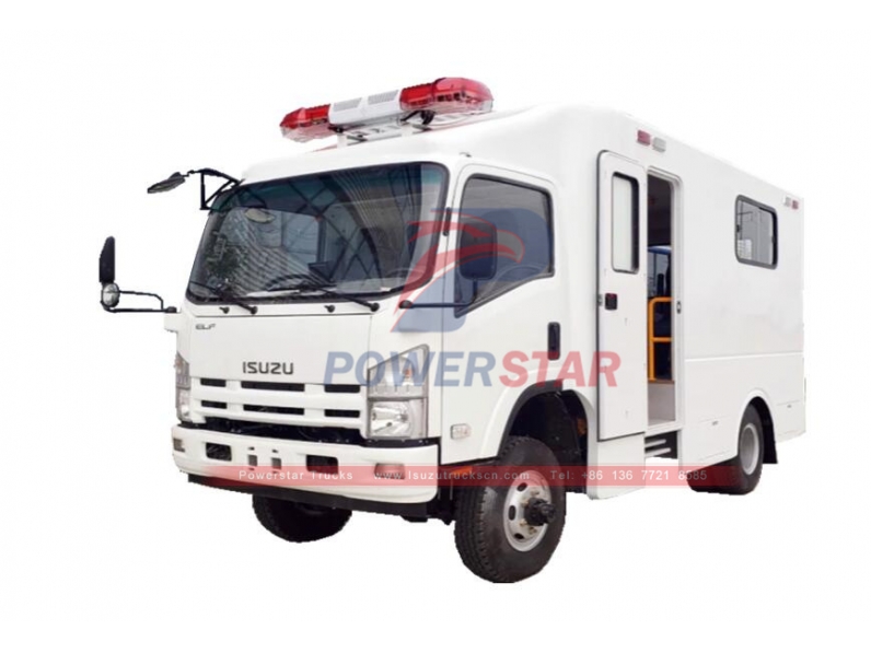 ايسوزو NPR/700P/ELF 4X4 جميع العجلات سيارة إسعاف مستشفى الإنقاذ شاحنة مركبة نقل المرضى للبيع