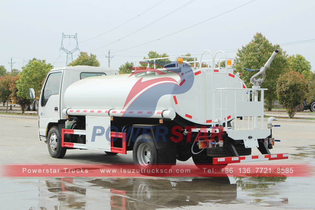 ISUZU light duty 6 tons stainless steel drinking water tank truck for Philippines