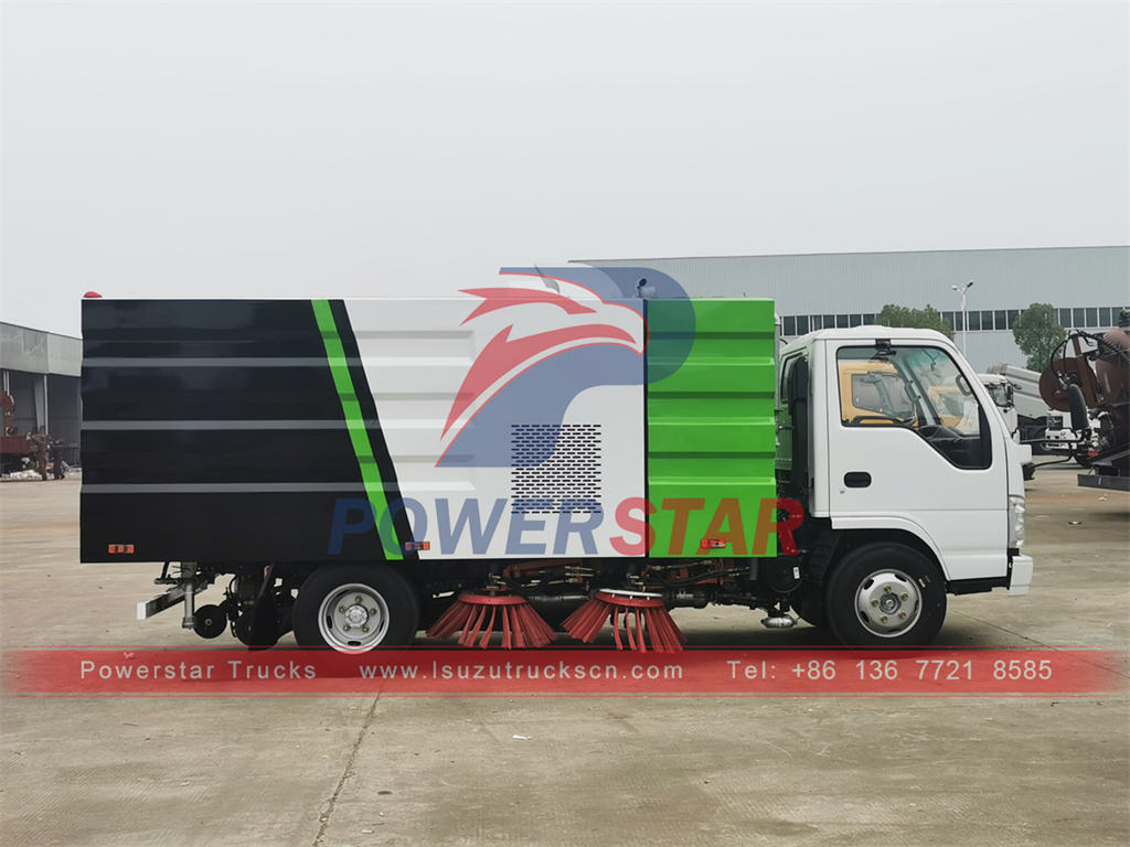Cost effective ISUZU NKR truck mounted road sweeper for sale