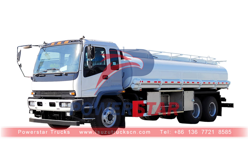 ISUZU 6×4 stainless steel drinking water tank truck for sale