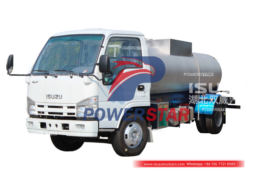 ISUZU LEF 100P stainless steel water delivery truck for sale