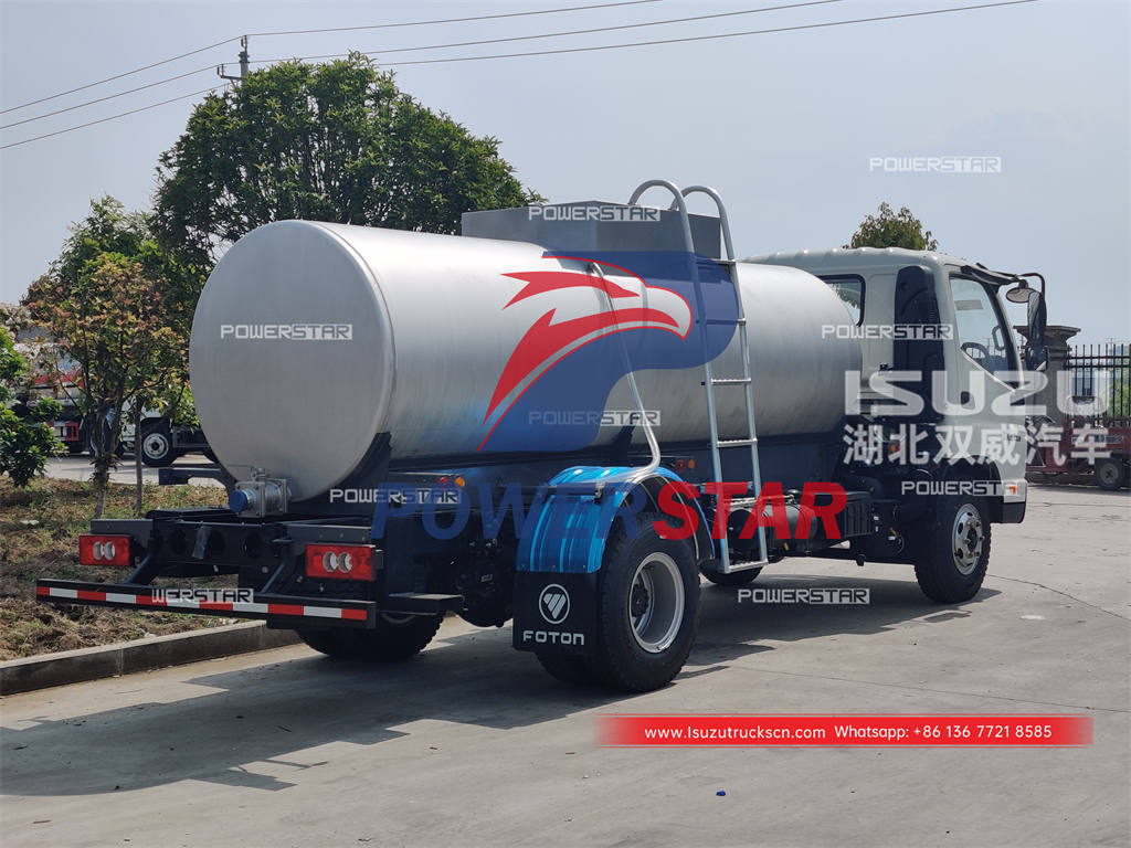 ISUZU 4000 liters stainless steel potable water truck for sale