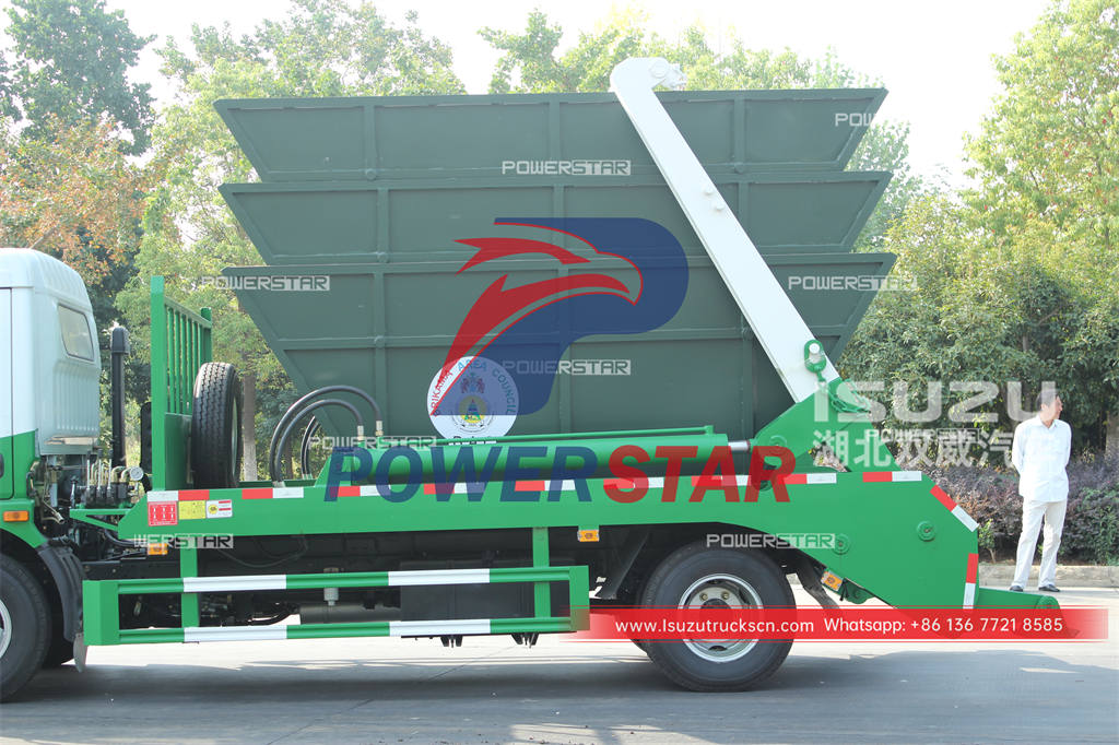 ISUZU FTR 10CBM skip bin lorry for Vietnam