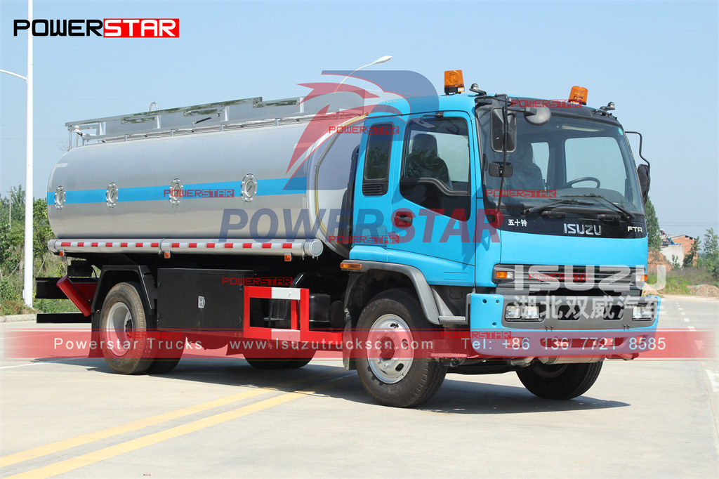 تصدير POWERSTAR 16000L ISUZU شاحنة نفط للتزود بالوقود إلى الفلبين