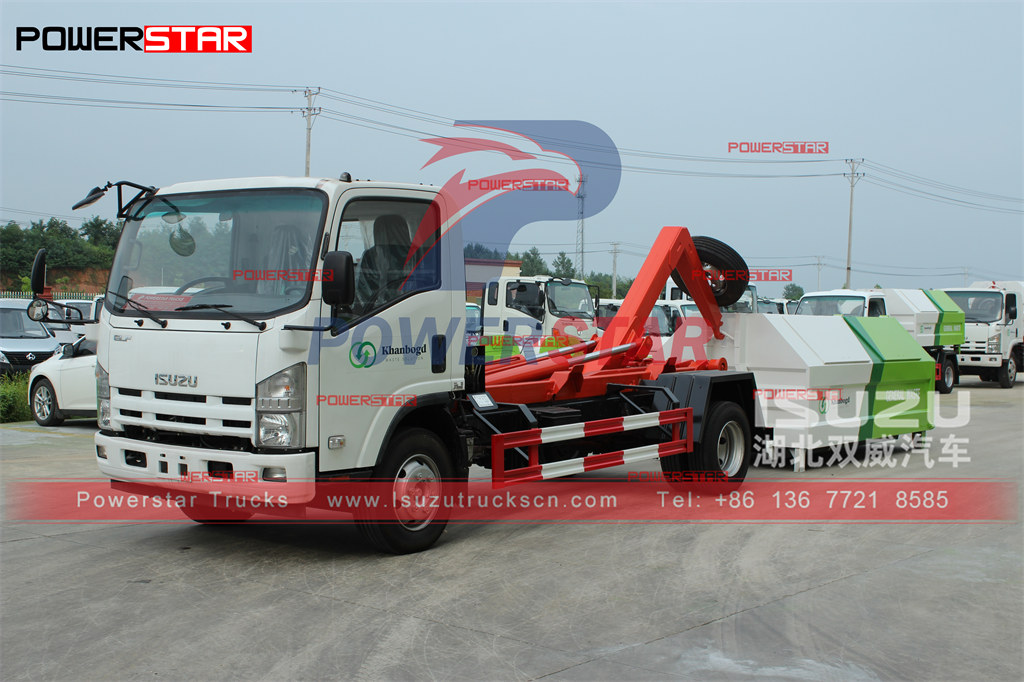 ايسوزو هوك 8cbm محمل شاحنة تصدير منغوليا اليدوي